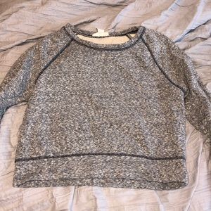 Grey crop sweater